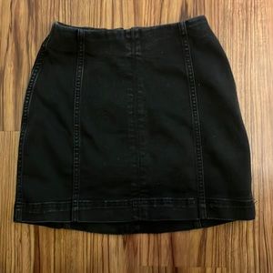 Black denim mini skirt by Wild Fable. Women’s size 0